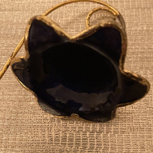 Vintage Miniature Bell Connected to a Butterfly Floral Motif Cloisonné - Picture 6 of 7